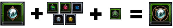 Equation for refinement; target enchantment plus other destroyed enchantments equals an improved target