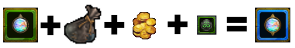 New equation for refinement. Refinement currency plus gold plus reagent required.